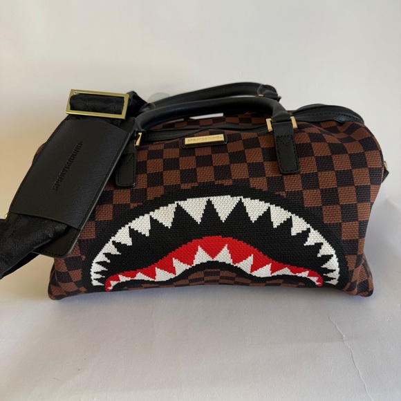 Sprayground Kyotoknit Sharks in Paris Mini Duffel - Picture 4 of 11